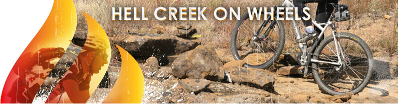Hell Creek on Wheels mountain bike race participant.